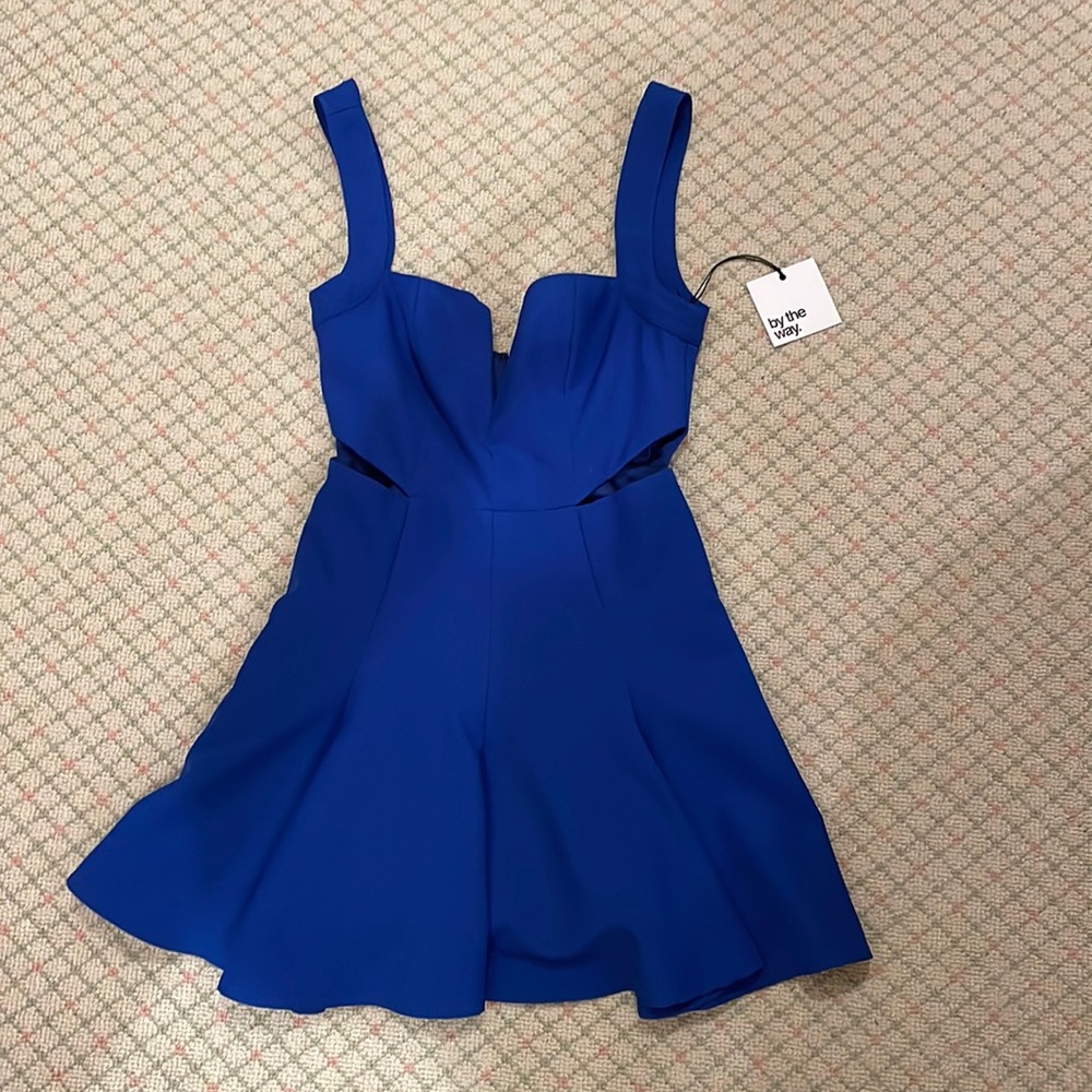 Blue mini dress